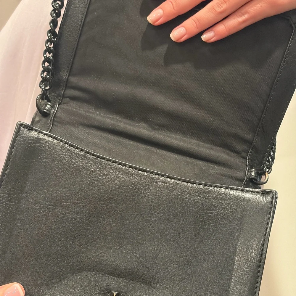 Rebecca Minkoff Black Quilted Leather Shoulder Bag - Picture 7 of 12